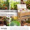tectake® Hochbeet aus Holz, mit Ablage und Frühbeet-Aufsatz Produktbild-Vorschau 6