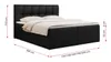 Boxspringbett 200x200 mit Bettkasten, Bett mit Multipocket Produktbild-Vorschau 6