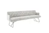 KAWOLA Esszimmerbank CHARME Cord hellgrau 206cm Produktbild-Vorschau 6