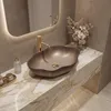 Lavabo Da Appoggio Rea Pearl Ombre 48 Beige Anteprima dell’immagine prodotto 3