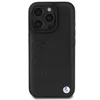 Hülle iPhone 16 Pro Max BMW Echtleder schwarz Logo Metall Produktbild-Vorschau 3