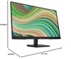 A product shot of an HP monitor with dimensions indicated. Produktbild-Vorschau