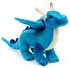 Uni-Toys - Drache blau - 26 cm (Länge) - Plüsch-Fabeltier - Produktbild-Vorschau 2