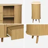 Credenza scandinava effetto legno scanalato 2 ante Anteprima dell’immagine prodotto 2