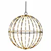 Cepewa LED Kugel außen schwarz 140 LEDs 30cm warmweiß Timer Produktbild-Vorschau 1