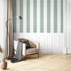 NEWROOM Tapete Frida Grün Vliestapete - Streifen Streifen Produktbild-Vorschau 4