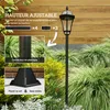 Outsunny 2 lampadaires sur pied solaires extérieur, Voir les images du produit 3