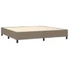 Boxspringbett mit Matratze & LED Taupe 200x200 cm Stoff Produktbild-Vorschau 5