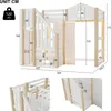 Lit mezzanine pour enfant 90 x 200 cm en pin et MDF, lit Voir les images du produit 8