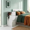 Relaxdays Nachtkastje, set van 2, met 2 lades, 1 open vak, Productafbeelding-voorbeeld 3