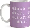 Mr. & Mrs. Panda haferl Spruch Schulanfang Glaube - Produktbild-Vorschau 3