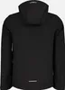 The back view of a black hooded jacket. Produktbild-Vorschau