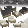 tectake® Aluminium Rattan Lounge wetterfest und Produktbild-Vorschau 10