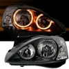 Für Opel Corsa C ab 2000-2006 Angel Eyes Scheinwerfer Schwarz LINKS + RECHTS in der Farbe Schwarz von AD TUNING GmbH & Co. KG Produktbild-Vorschau
