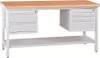 Gürkan Werkbank lichtgrau 5 Schubladen 120,0 x 60,0 x 84,0 Produktbild-Vorschau 1
