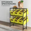 HOMCOM Getränkekistenregal für 6 Kisten, Freistehend Produktbild-Vorschau 4