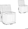 BELIANI Aufbewahrungsbox Taupe Kunststoff 56 x 53 cm für Produktbild-Vorschau 3