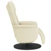 vidaXL Fauteuil de massage avec repose-pieds Crème Voir les images du produit 4