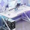 Biurko Gamingowe Stół Dla Gracza Komputerowe Białe Podgląd zdjęcia produktu 4