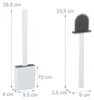 Relaxdays Toilettenbürste Wandmontage, zum Kleben, HxBxT: Produktbild-Vorschau 7