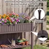 COSTWAY Potager surélevé avec roulettes, bac à fleurs Voir les images du produit 4