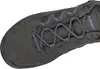 A close-up view of the top of a gray hiking shoe, showing the lacing system. Produktbild-Vorschau