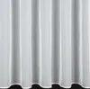 A close-up view of a white sheer curtain with vertical pleats. Produktbild-Vorschau