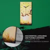Dekor Leinwand Uhr Wandbilder 30x60 Malerei Kraniche bei Produktbild-Vorschau 5