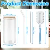 TWOLIIN Bubble Tea Becher mit Deckel und Strohhalm, 4er Set Produktbild-Vorschau 2