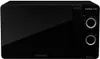 A black microwave oven is shown from the front. Anteprima dell’immagine prodotto