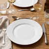 8er-Set Premium Porzellan Speiseteller Ø26 cm – Elegantes Rillendesign in edlem Weiß Produktbild-Vorschau