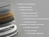 A layered diagram illustrating the construction of a mirror, with text labels explaining each layer. Produktbild-Vorschau