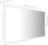 vidaXL LED koupelnové zrcadlo bílé 80x8,5x37 cm akrylové Náhled obrázku produktu 5