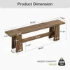 Banco in legno massello lungo 150 cm, ideale come banco Anteprima dell’immagine prodotto 9