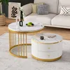 okwish Couchtisch 2er-Set, Satztisch Beistelltisch mit 2 Produktbild-Vorschau 1