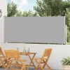 vidaXL Marquise latérale extensible 120×500 cm Gris Voir les images du produit 2
