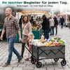 Sekey Bollerwagen faltbar 150 kg mit Bremsen, klappbarer Produktbild-Vorschau 2