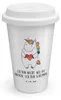 Mr. & Mrs. Panda Thermobecher Einhorn Herz - Weiß - Produktbild-Vorschau 1