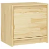 A close-up, front-facing view of a wooden nightstand. Produktbild-Vorschau