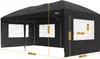 Zelsius Faltbarer Pavillon 3x6 m mit Seitenwänden, Schwarz, Produktbild-Vorschau 4