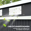 Outsunny Metall Gerätehaus 2,42 m², Geräteschuppen mit Produktbild-Vorschau 7