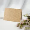50 Tischkarten Blanko Kraftpapier, Rechteckig Braune DIY Produktbild-Vorschau 1