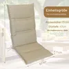 Herlag Hochlehner-Auflage Greta 120x50x7cm Natur, Produktbild-Vorschau 3