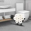 Schwarzer Metall-Toilettenpapierhalter für Bad Produktbild-Vorschau 2