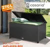 An outdoor storage box with cushions on a patio. Produktbild-Vorschau