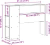 vidaXL Testiera con vano portaoggetti 75 cm in legno di Anteprima dell’immagine prodotto 8