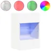 vidaXL Wandschränke mit LED-Leuchten für TV 2 Stk. Weiß Produktbild-Vorschau 4