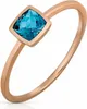 Orolino Ring 585/- Gold rot 054 (17,2) Blautopas beh. blau Produktbild-Vorschau 1