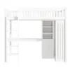 Sweiko Hochbett, 90x200cm , Schreibtisch, Kleiderschrank, 3 Produktbild-Vorschau 12