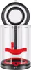 A transparent vacuum cleaner dustbin with red internal components. Produktbild-Vorschau